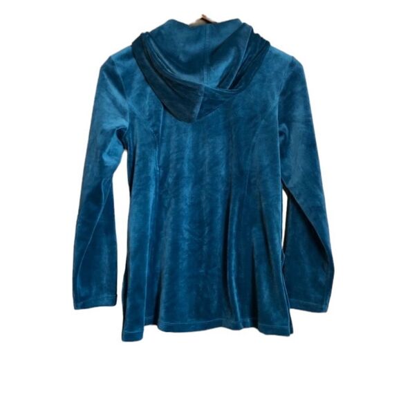 3 for $30! Chico’s velour zipper sweater. - Picture 5 of 9